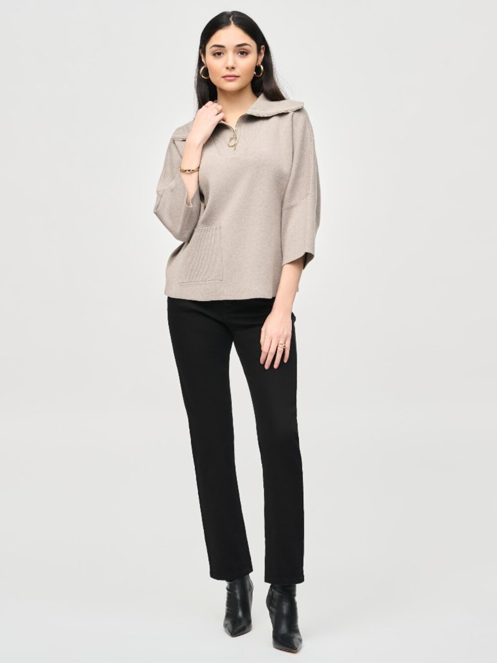 Joseph Ribkoff casual luxury neckline top